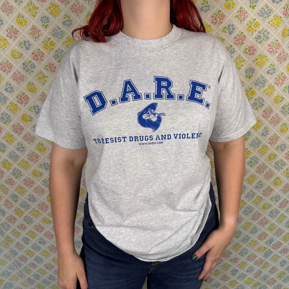Fruit of the Loom heather gray Dare short sleeve tee shirt size Large